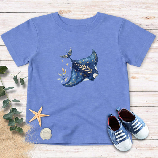 Manta Ray & stars Toddler Tee