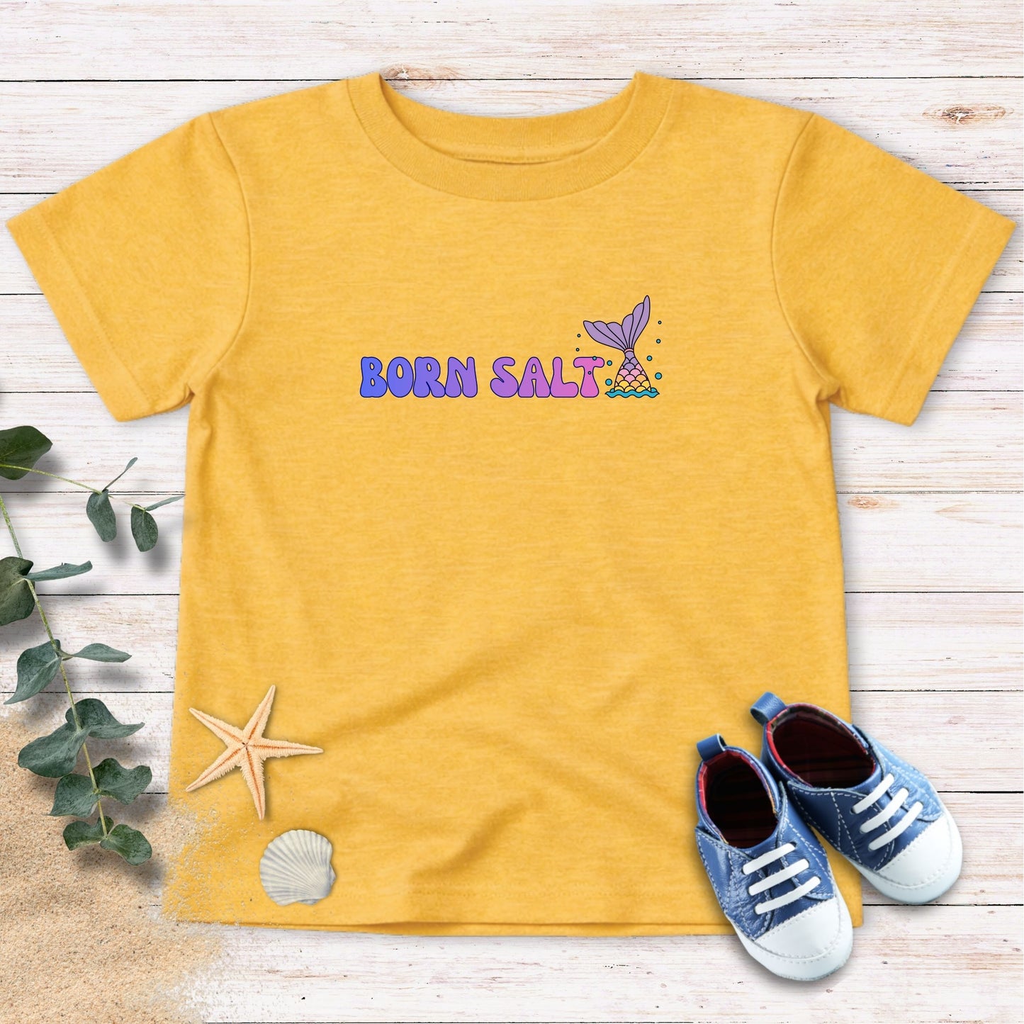 Born Salty Toddler Tee