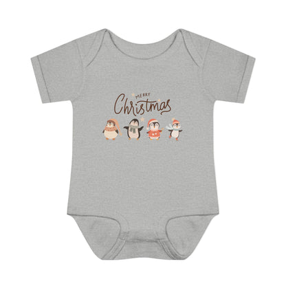 Merry Christmas penguins Bodysuit
