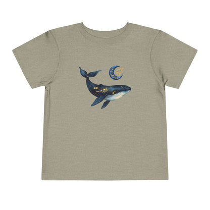 Moon, stars & whale Toddler Tee