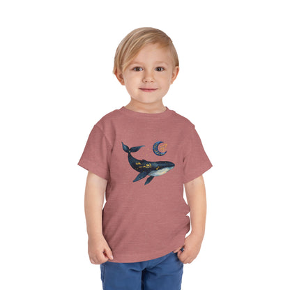 Moon, stars & whale Toddler Tee