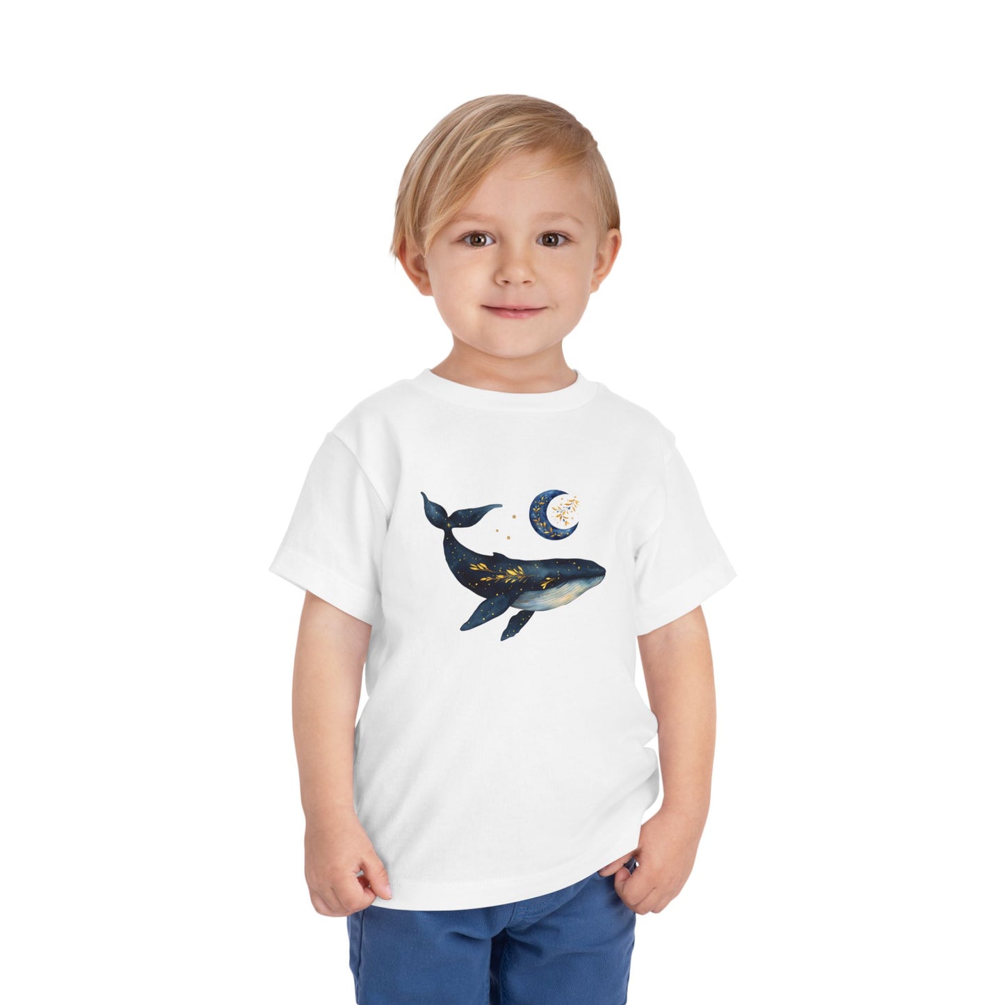 Moon, stars & whale Toddler Tee