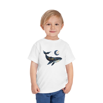 Moon, stars & whale Toddler Tee