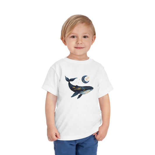 Moon, stars & whale Toddler Tee