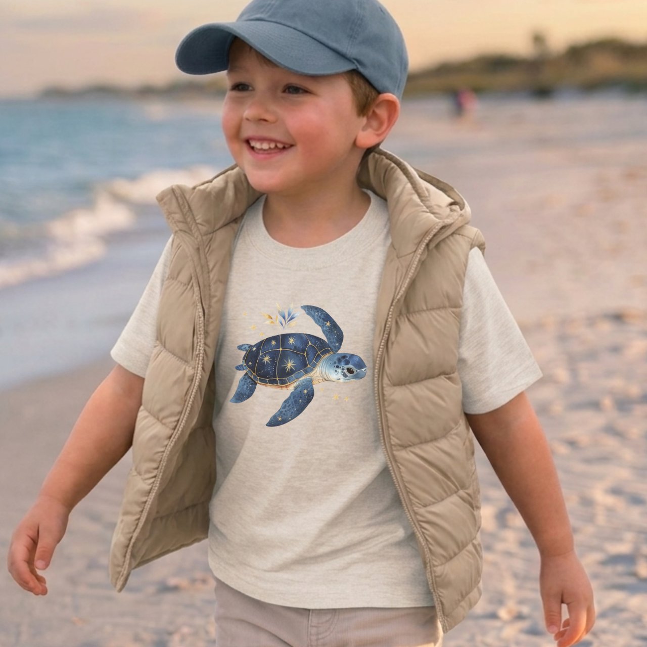 Turtle & stars Toddler Tee