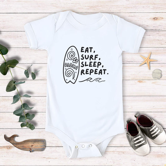 Eat sleep surf Bodysuit