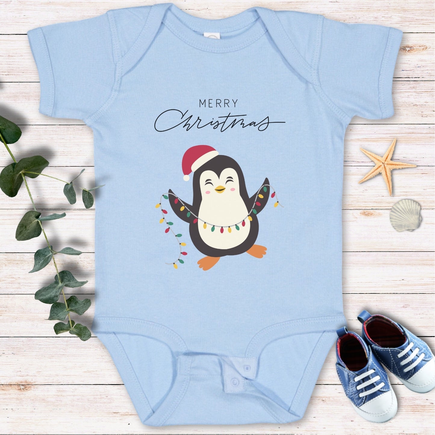 Merry Christmas lights Bodysuit