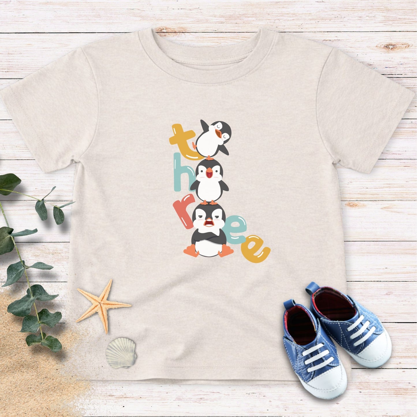 Three penguins Toddler Tee