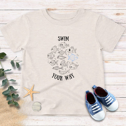 Swim your way Toddler Tee