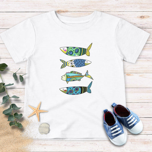 Color Splash Sardines Toddler Tee