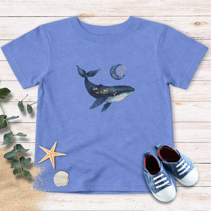 Moon, stars & whale Toddler Tee