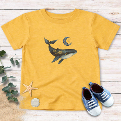 Moon, stars & whale Toddler Tee