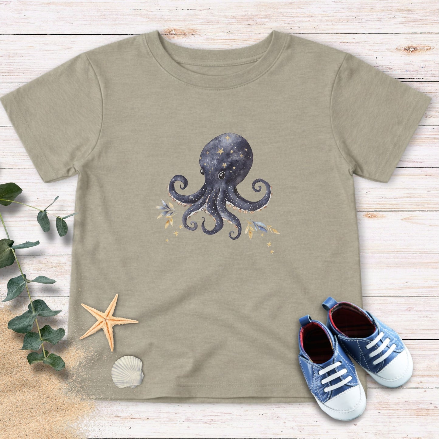 Octopus & stars Toddler Tee