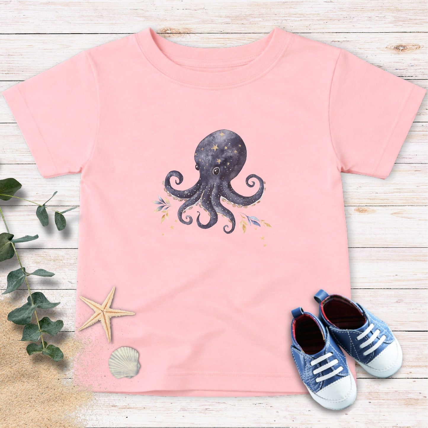 Octopus & stars Toddler Tee