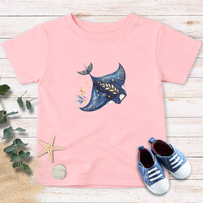 Manta Ray & stars Toddler Tee