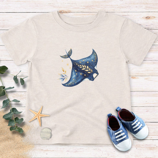 Manta Ray & stars Toddler Tee