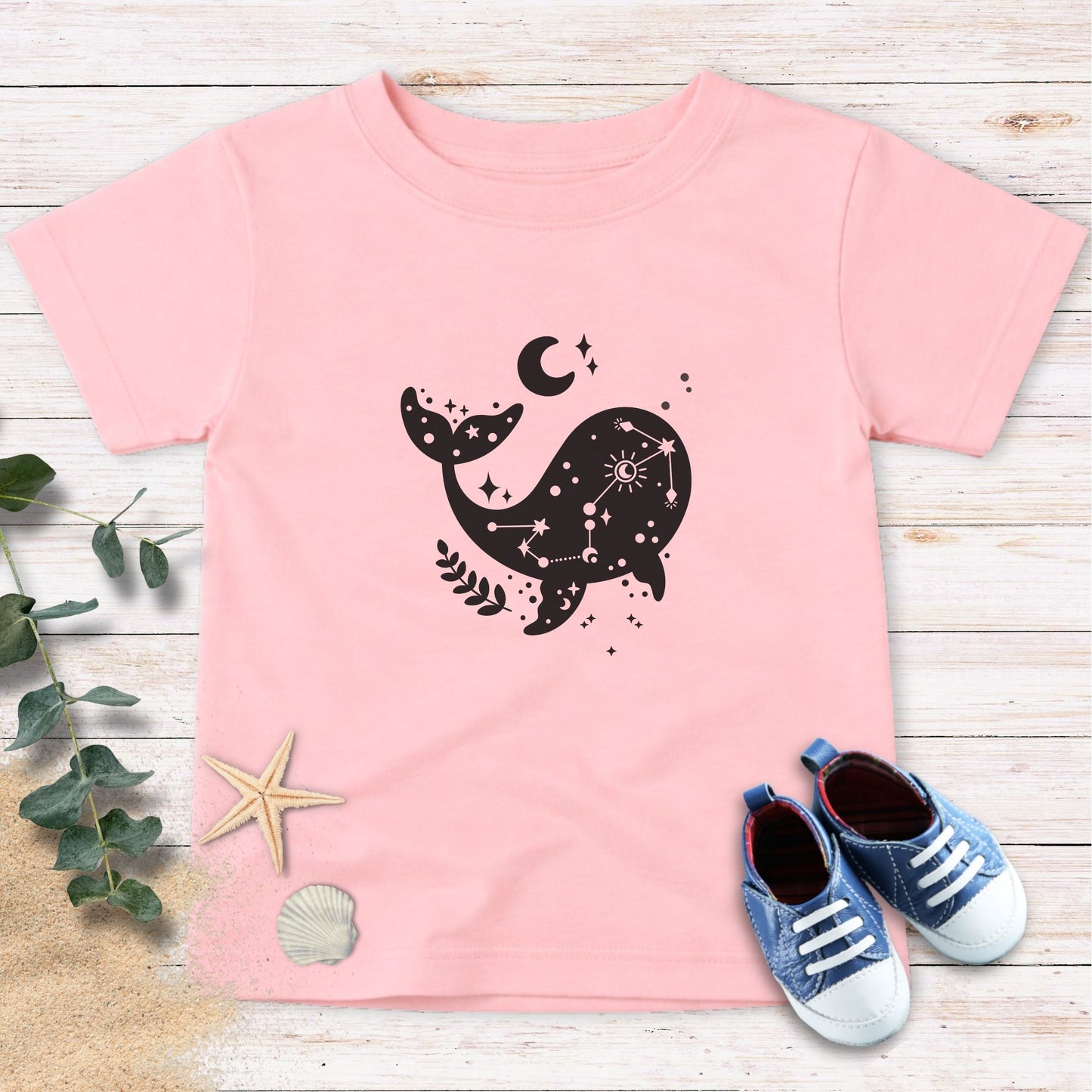 Moon & whale Toddler Tee