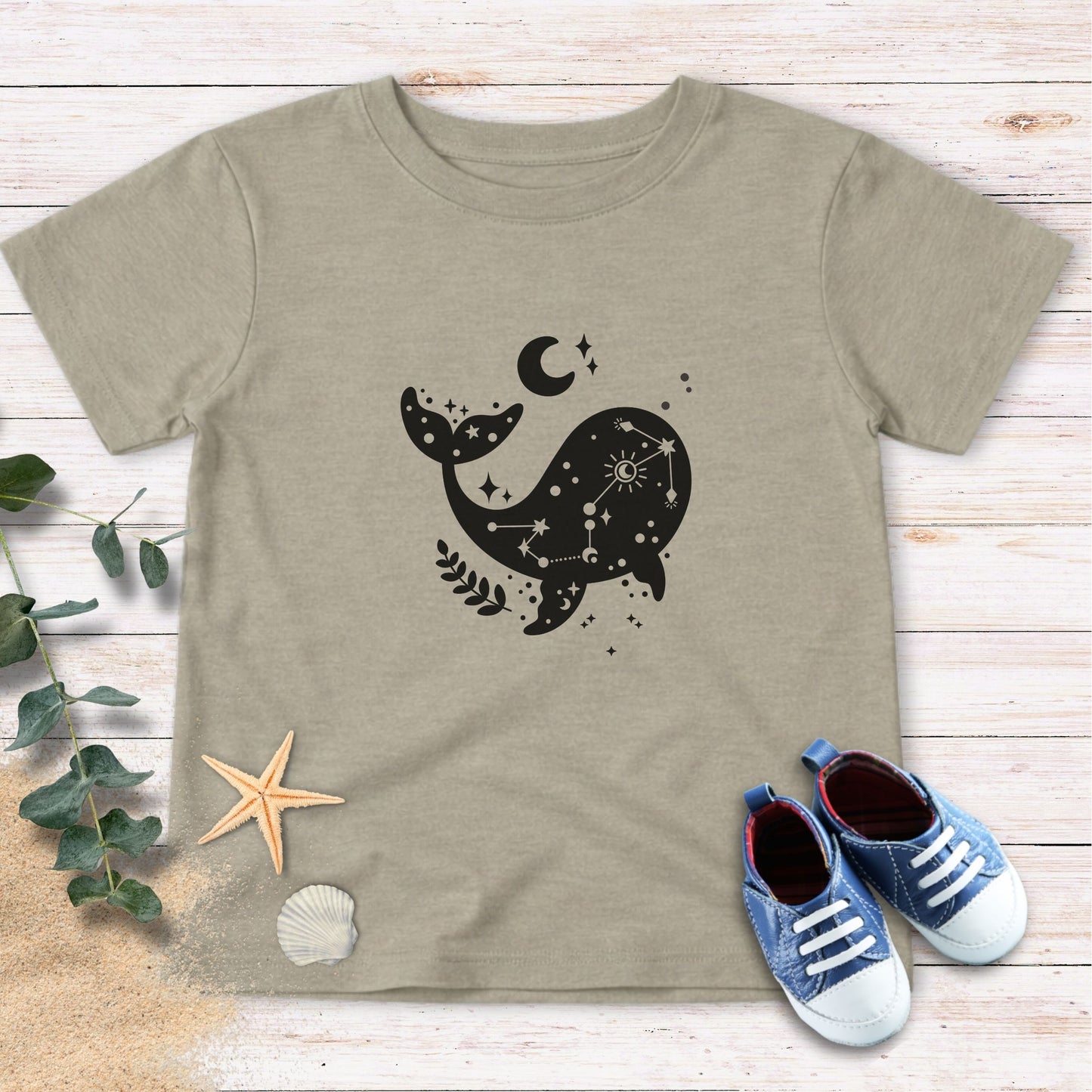 Moon & whale Toddler Tee