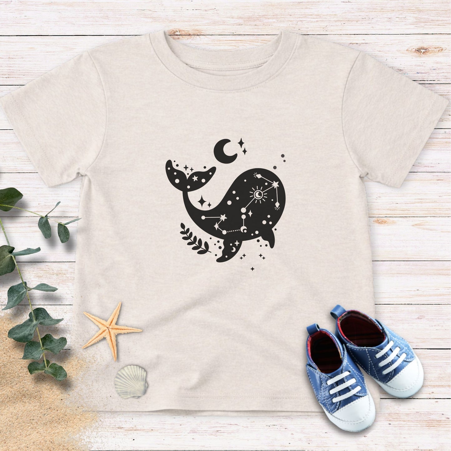 Moon & whale Toddler Tee