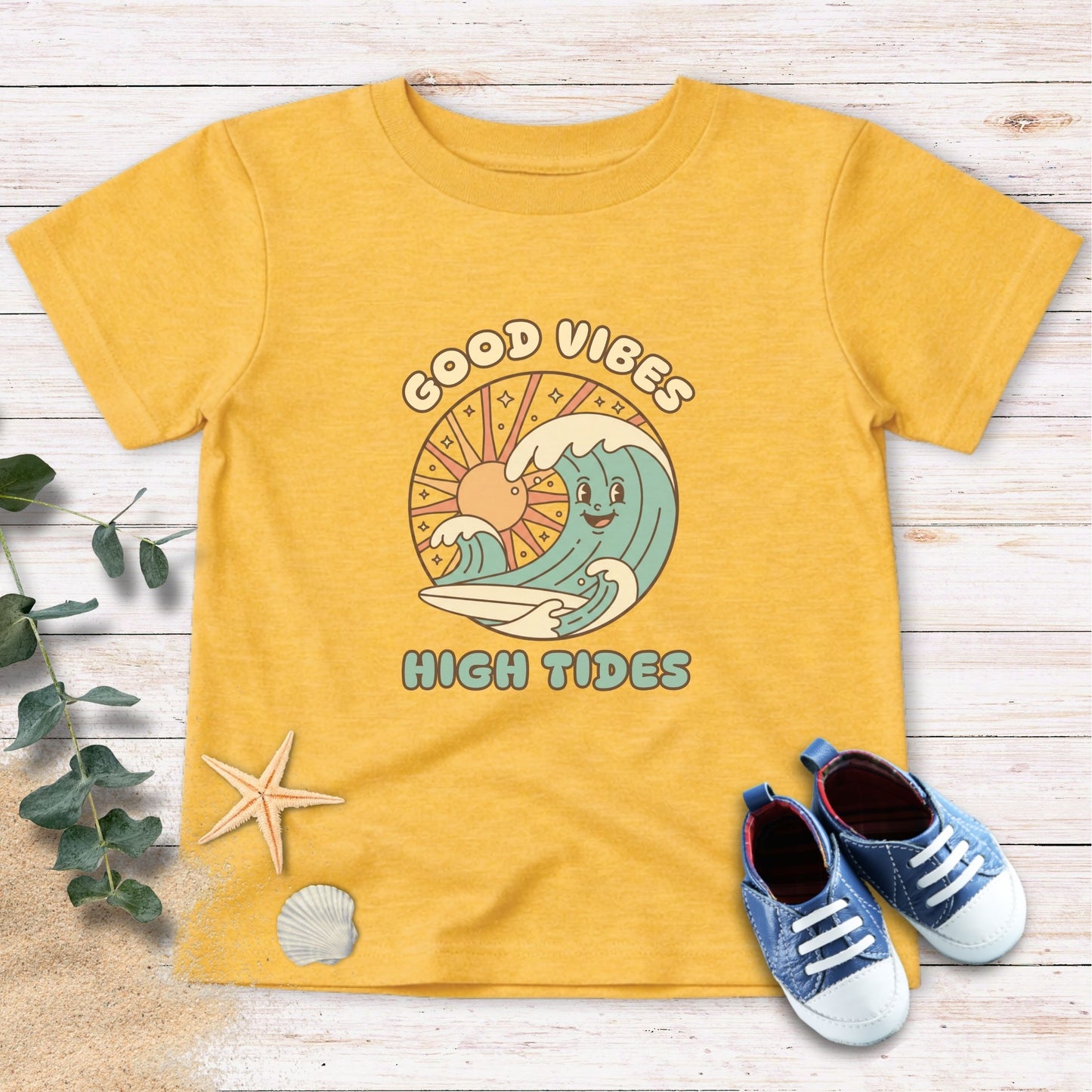 Good Vibes High Tides Toddler Tee