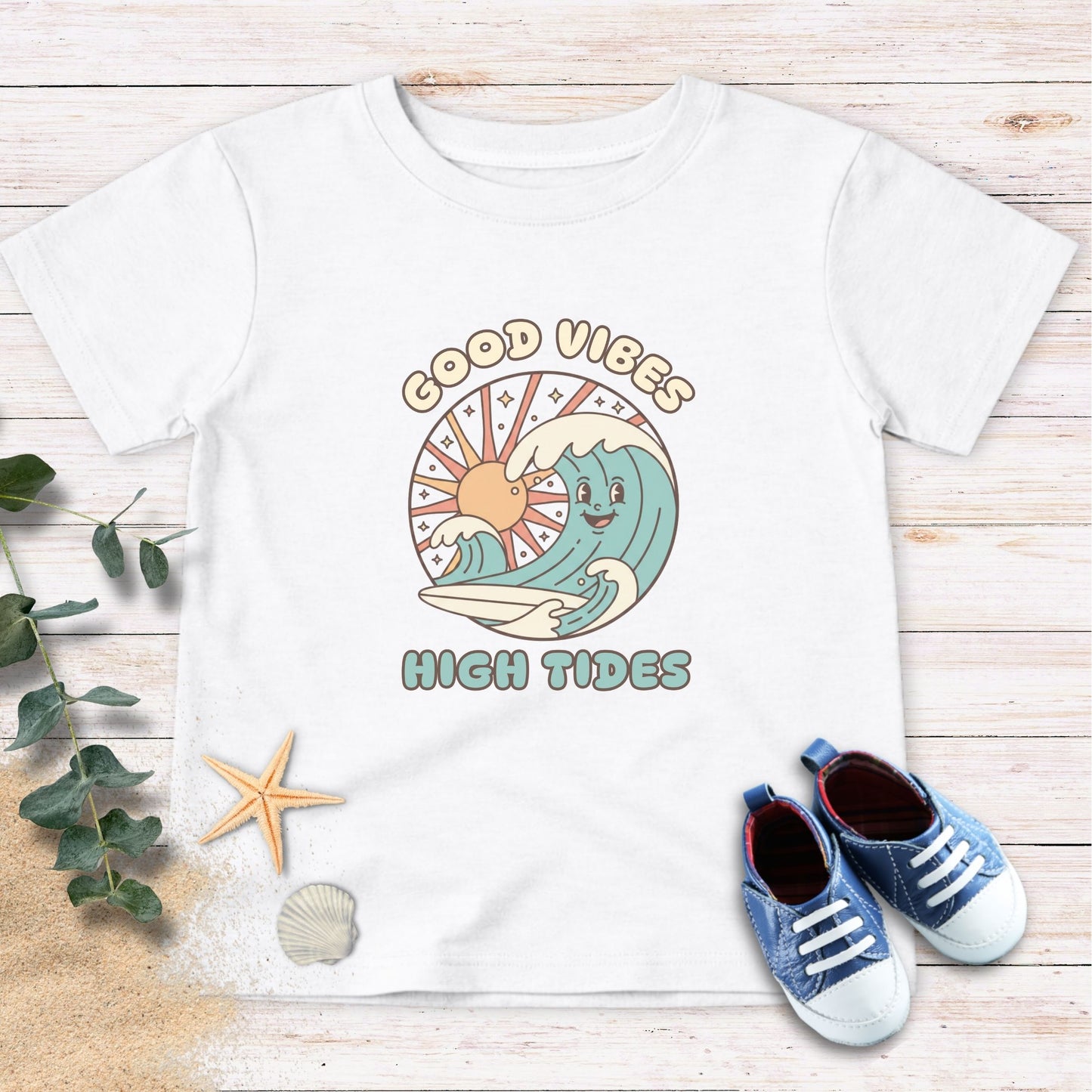 Good Vibes High Tides Toddler Tee