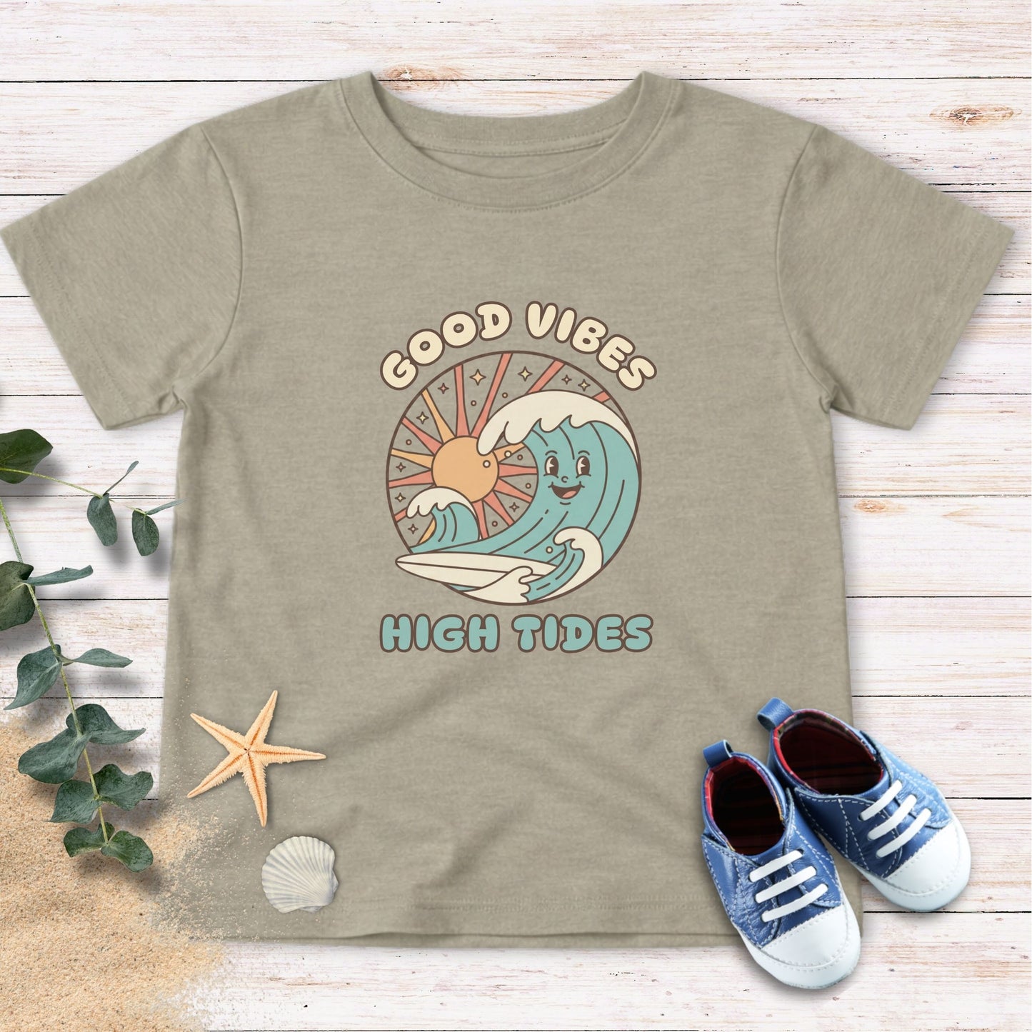 Good Vibes High Tides Toddler Tee