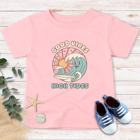 Good Vibes High Tides Toddler Tee