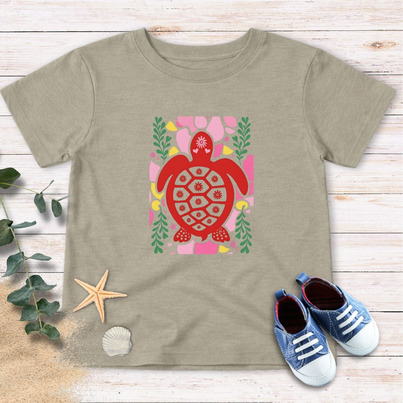 Red Turtle Toddler Tee