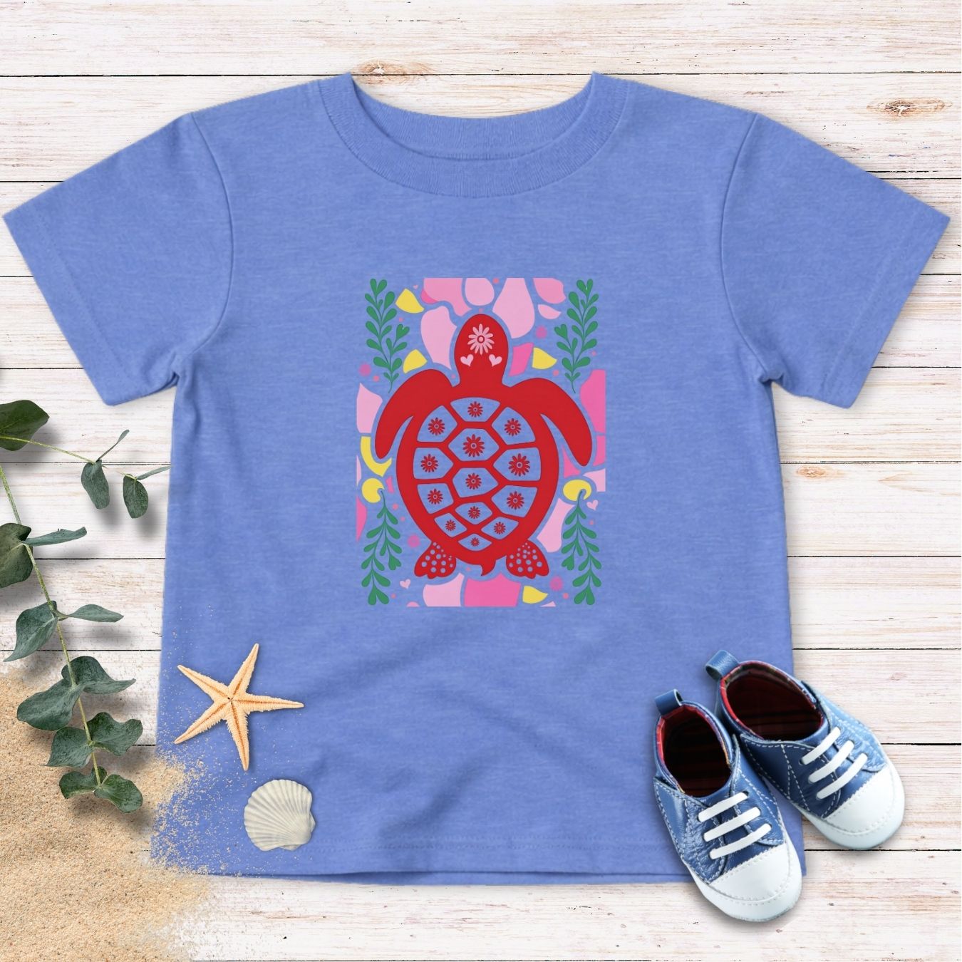 Red Turtle Toddler Tee