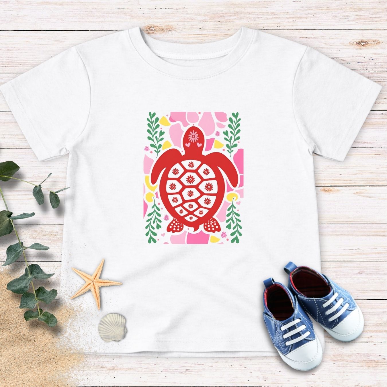 Red Turtle Toddler Tee