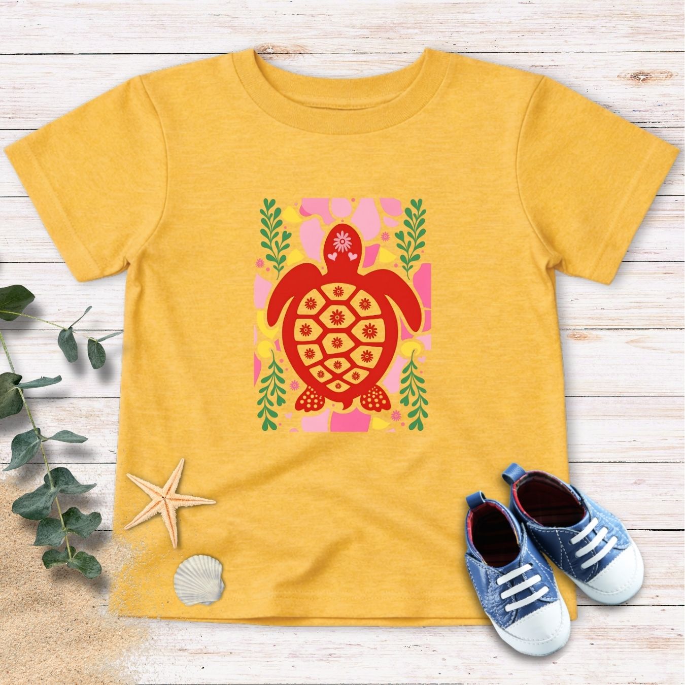 Red Turtle Toddler Tee