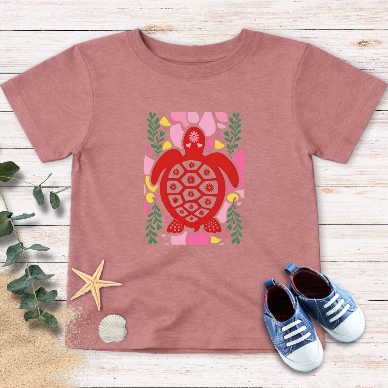Red Turtle Toddler Tee
