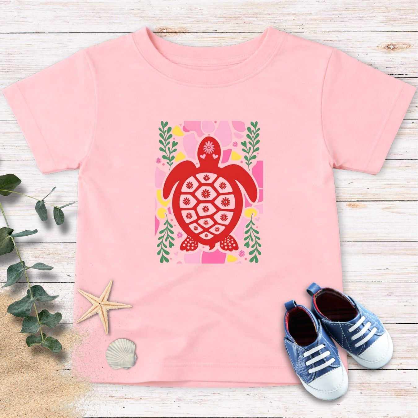 Red Turtle Toddler Tee