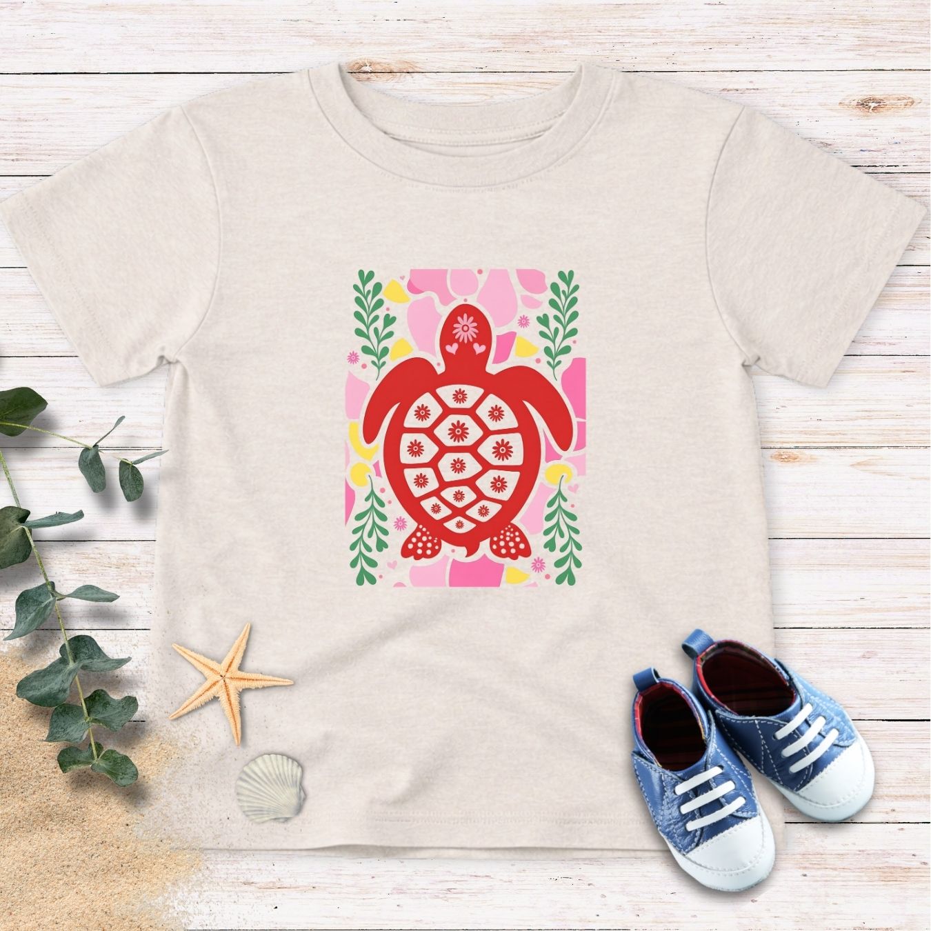 Red Turtle Toddler Tee