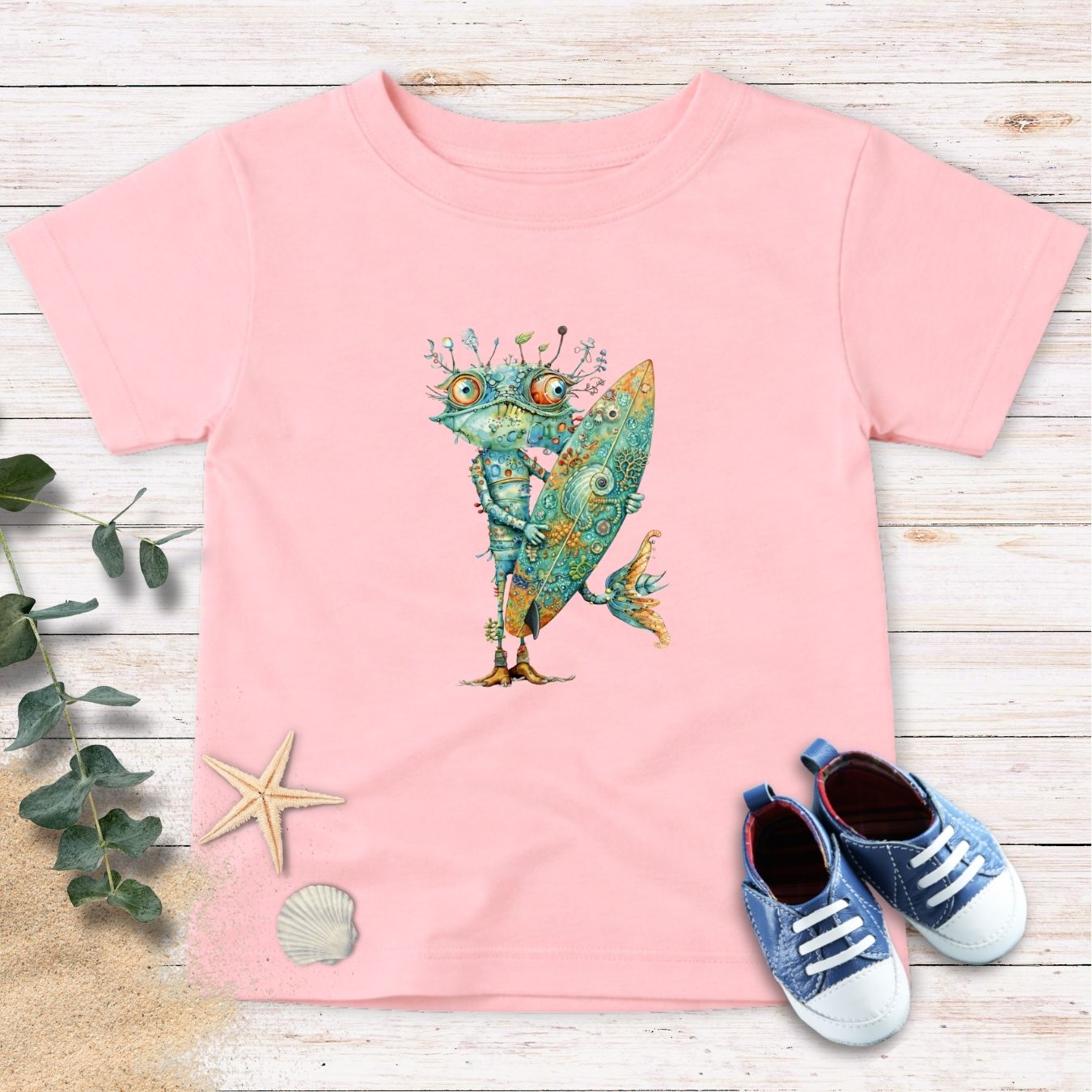 Reef Surfer Monster Toddler Tee