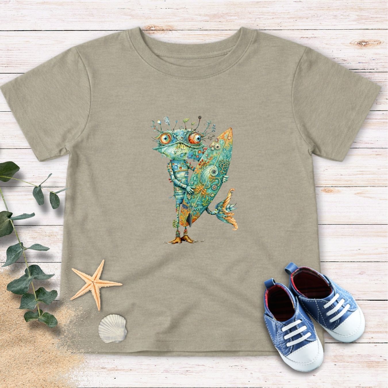 Reef Surfer Monster Toddler Tee