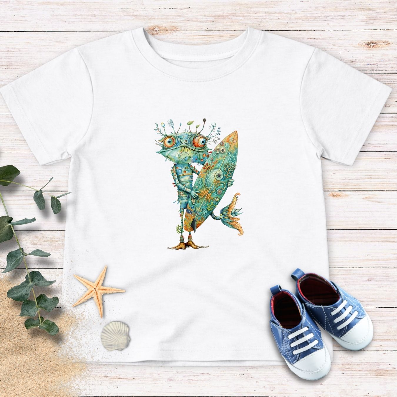 Reef Surfer Monster Toddler Tee