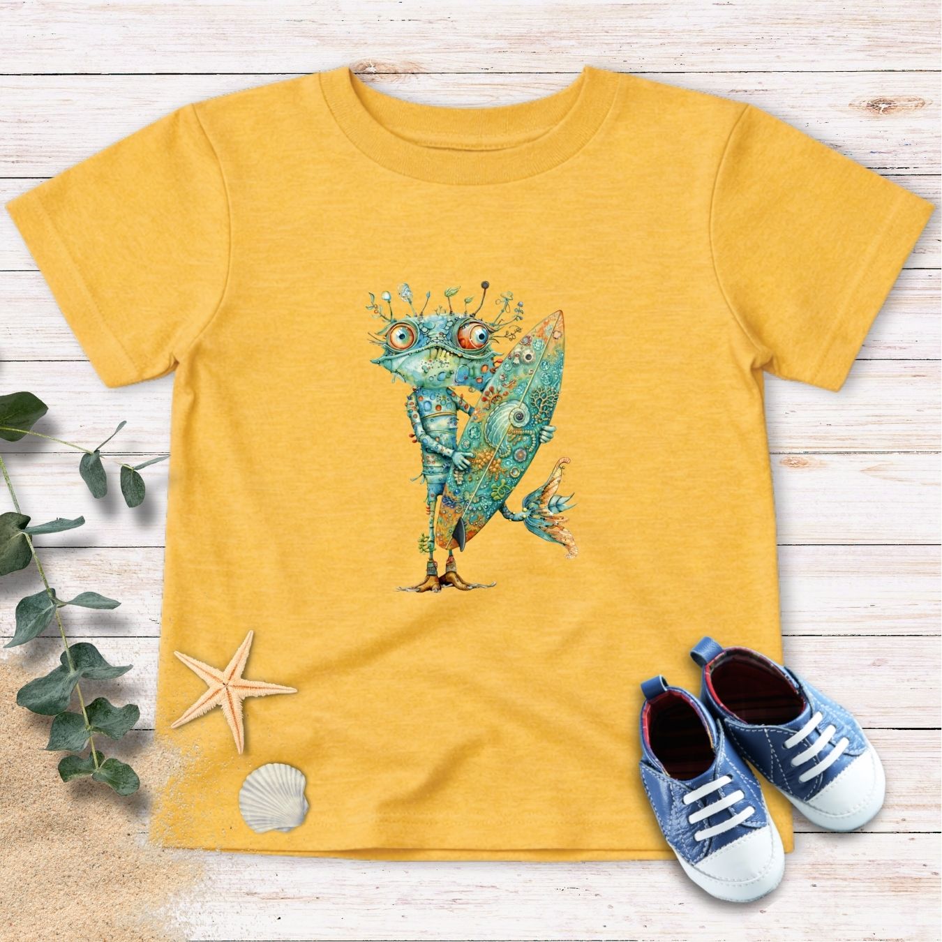 Reef Surfer Monster Toddler Tee