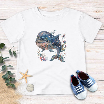 Cosmic Bloom Whale Toddler Tee