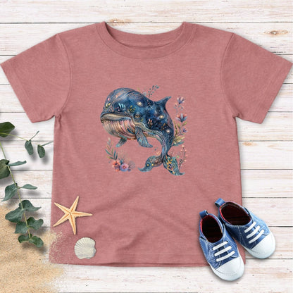 Cosmic Bloom Whale Toddler Tee