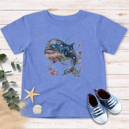 Cosmic Bloom Whale Toddler Tee