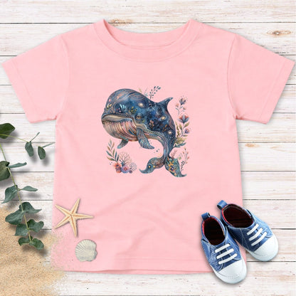Cosmic Bloom Whale Toddler Tee
