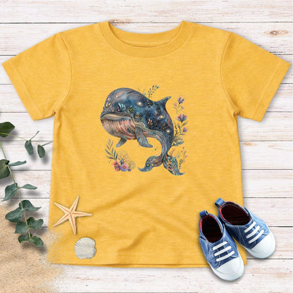 Cosmic Bloom Whale Toddler Tee