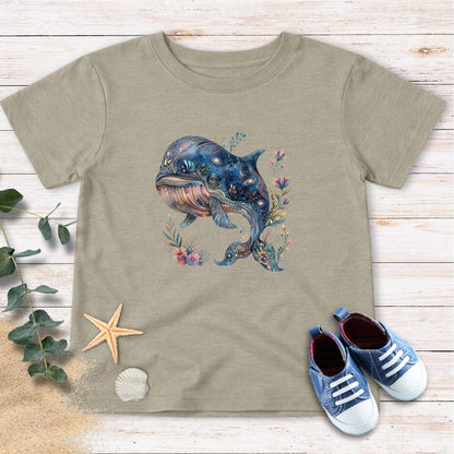 Cosmic Bloom Whale Toddler Tee