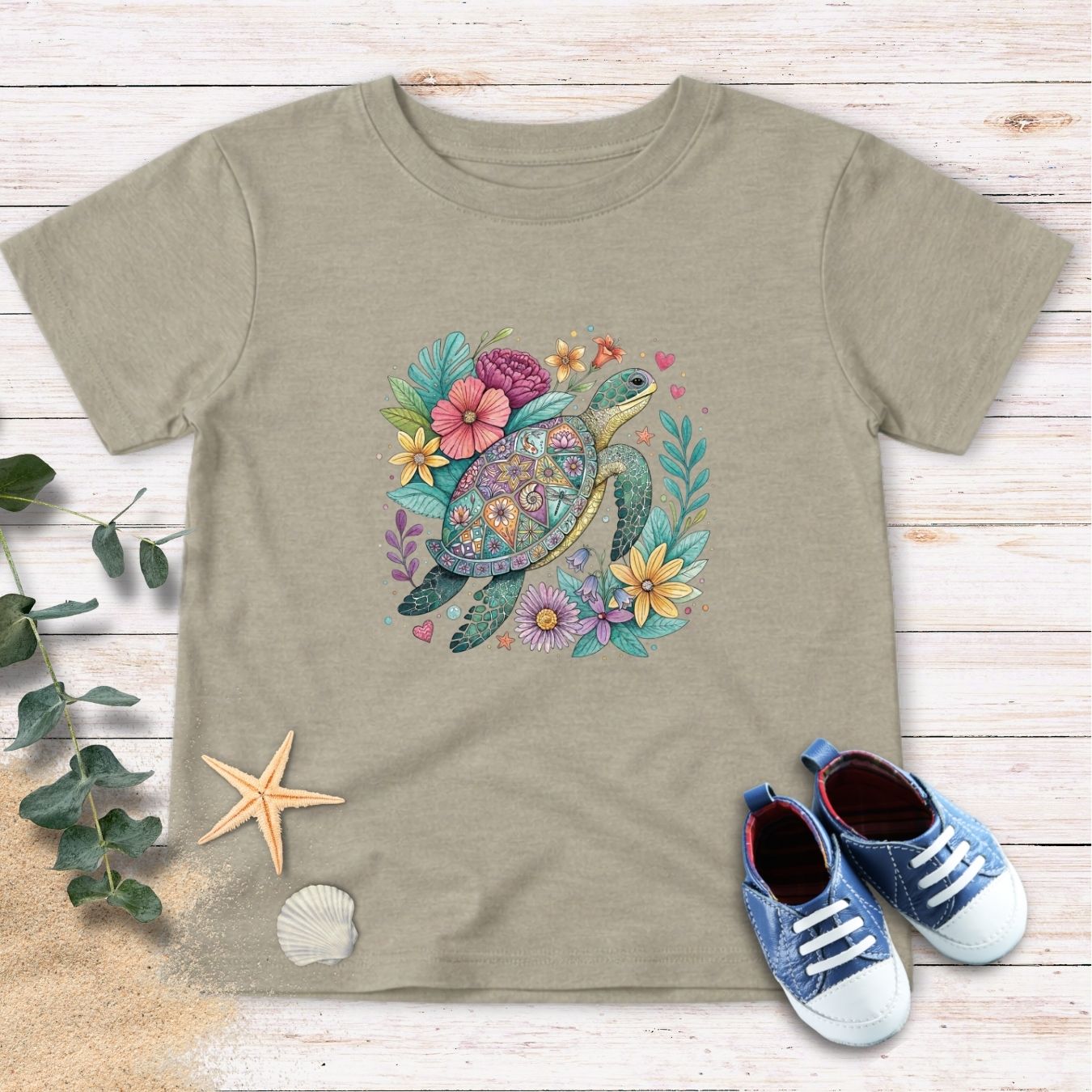 Blooming Turtle Tee