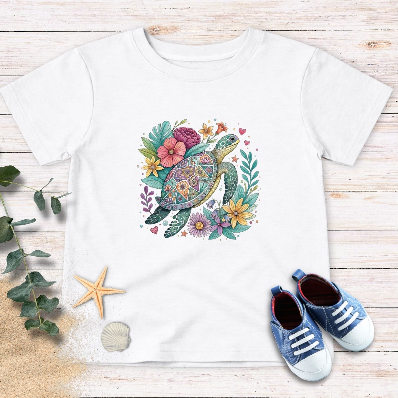 Blooming Turtle Tee