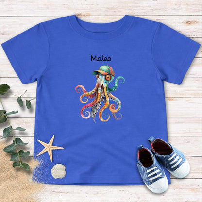 Personalized Octopus Toddler Tee