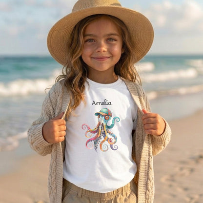Personalized Octopus Toddler Tee