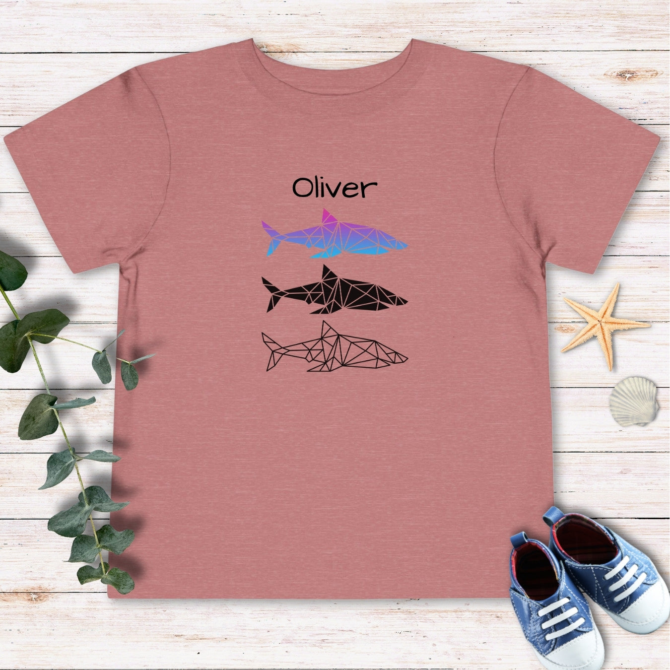 Personalized Sharks Toddler Tee