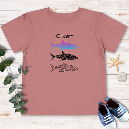 Personalized Sharks Toddler Tee